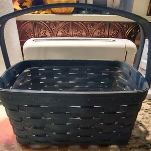 Longaberger Blue Basket W/Protector